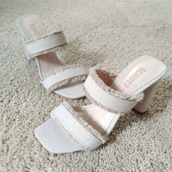 NWT SCHUTZ Shoes Women’s Amely Mid Block Heel Sandals Size 6 - Picture 4 of 11